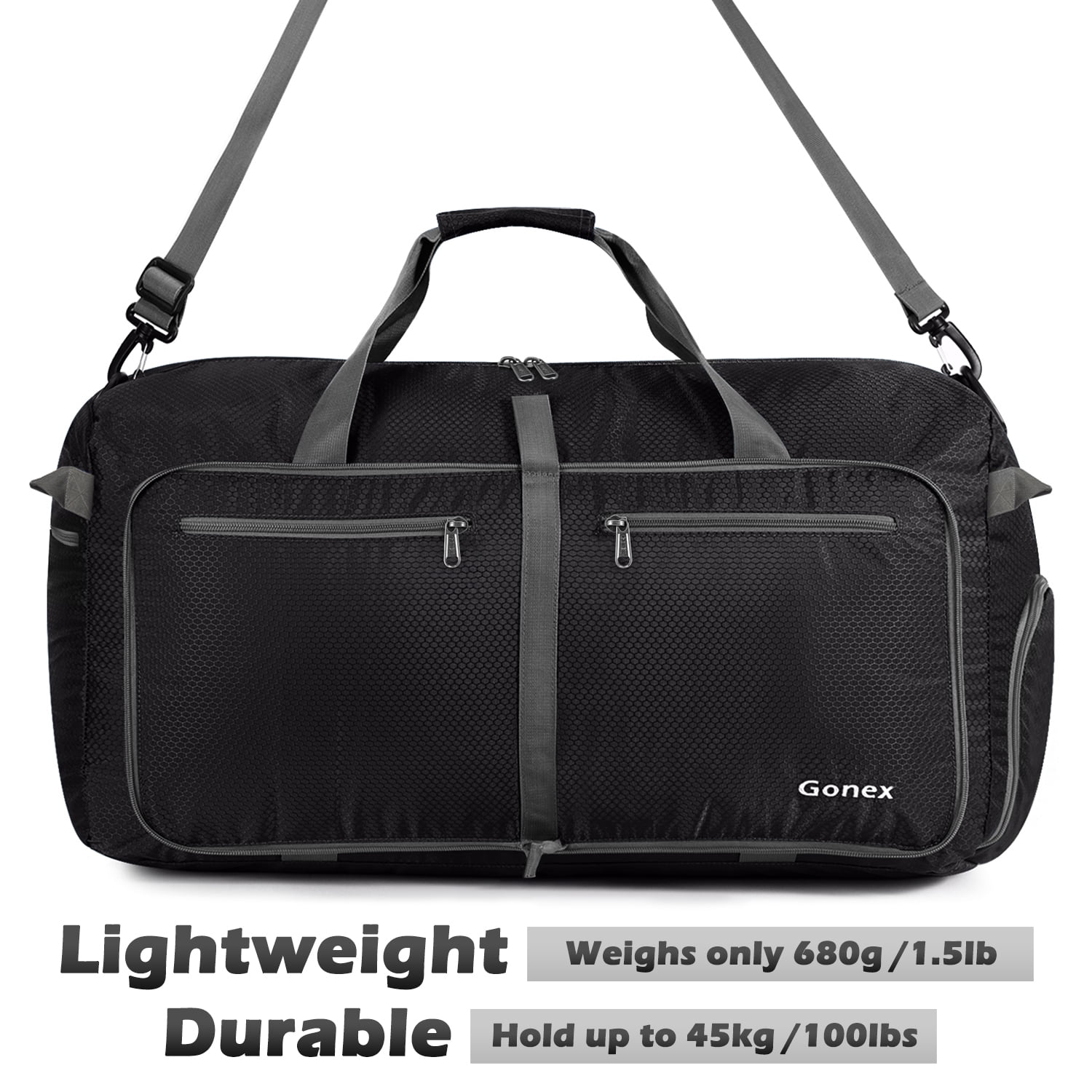 100L Travel Duffle Bags 32" Large Foldable Weekender Bag Waterproof Overnight Bag with Shoes Compartment for Camping