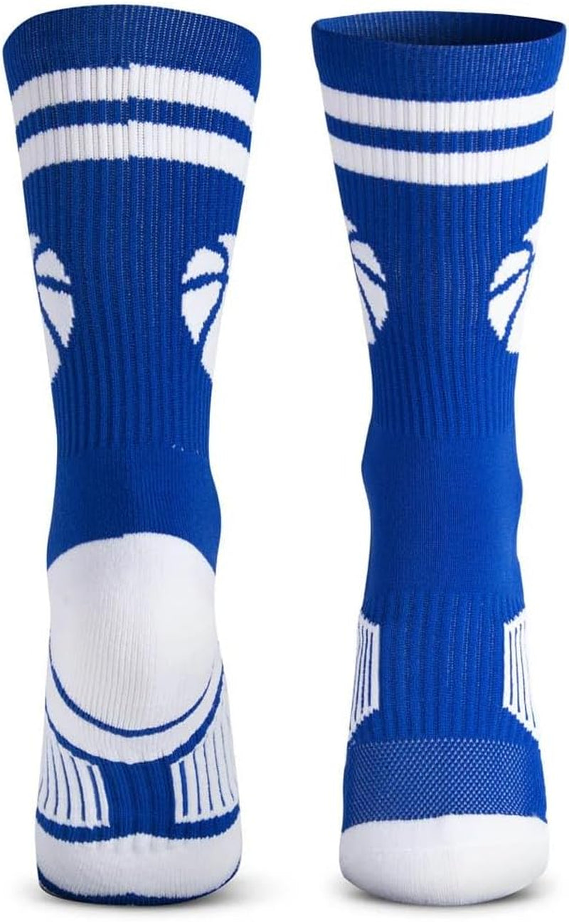 Basketball Performance Crew Socks - Multiple Colors - Youth & Adult - Elite Basketball Mid-Calf Socks