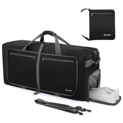 100L Travel Duffle Bags 32" Large Foldable Weekender Bag Waterproof Overnight Bag with Shoes Compartment for Camping