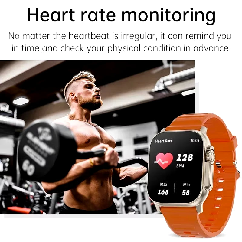 Ultimate Smart Watch: Bluetooth Talk, Message Alerts, Heart Rate Monitor & Sports Features for Android & iOS - Perfect for Men & Women!