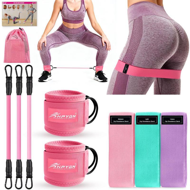 Ankle Resistance Bands with Cuffs, Ankle Bands for Working Out, Ankle Weights for Women