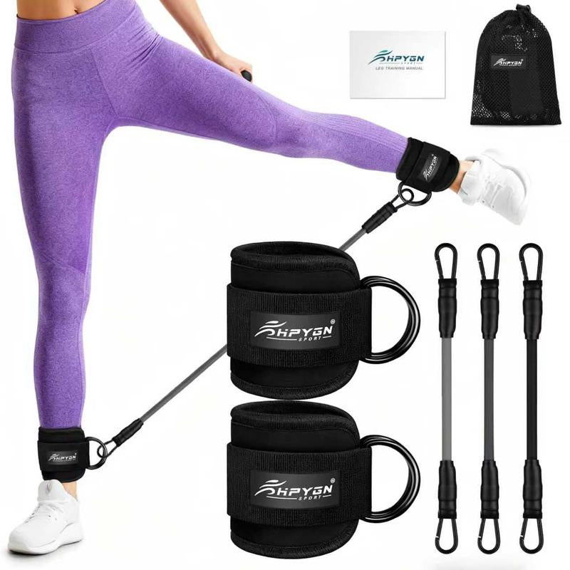 Ankle Resistance Bands with Cuffs, Ankle Bands for Working Out, Ankle Weights for Women