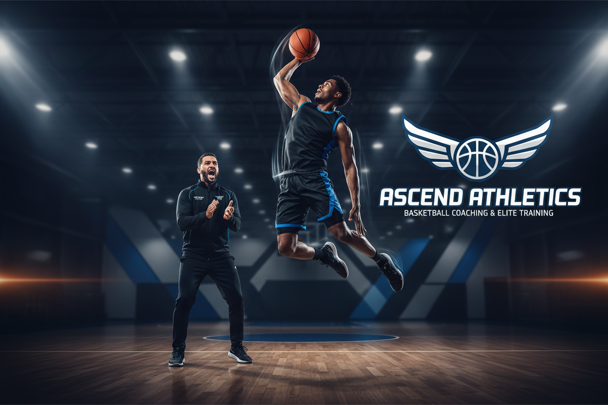 Dynamic basketball training session showing athletic performance and coaching excellence